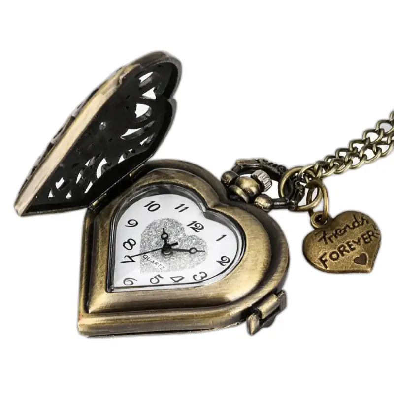 Pánske dámske hodinky Vintage Quartz náhrdelník