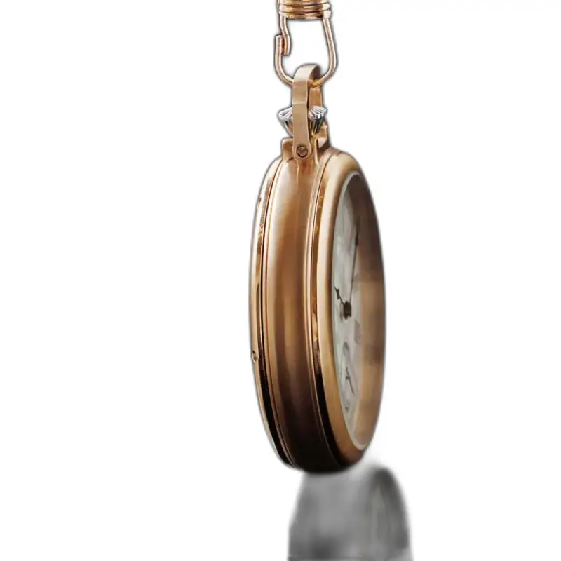 Vintage zlaté mechanické vreckové hodinky s elegantnými zlatými vreckovými hodinkami