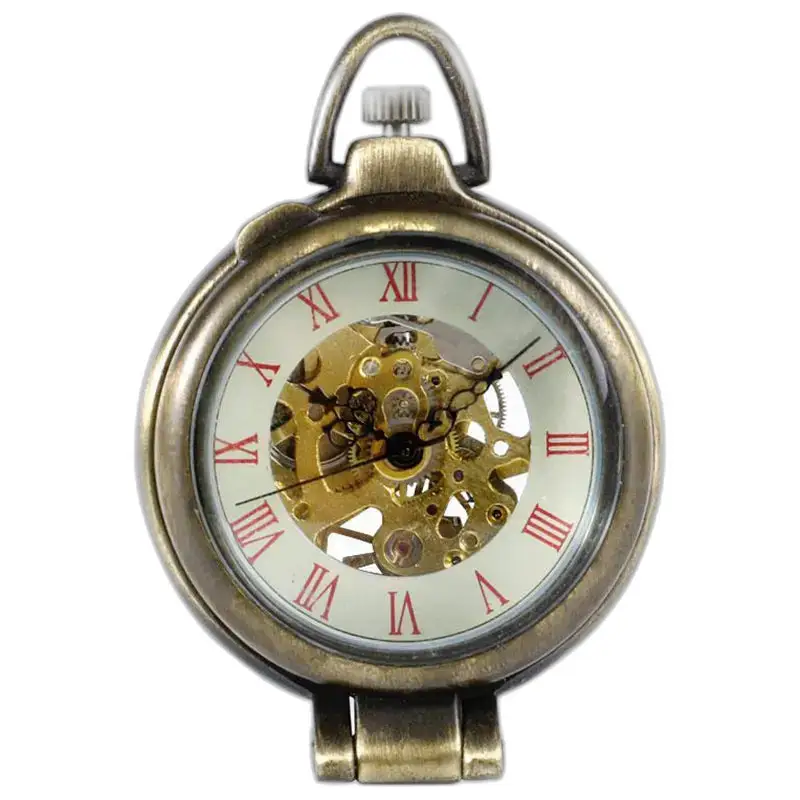 Vintage luxusné mechanické vreckové hodinky so starožitným štýlom a elegantným dizajnom