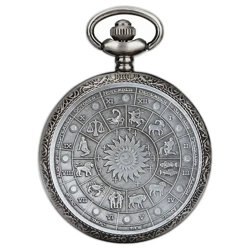 Vreckové hodinky Zodiac v striebornej farbe s elegantným a nadčasovým vintage štýlom