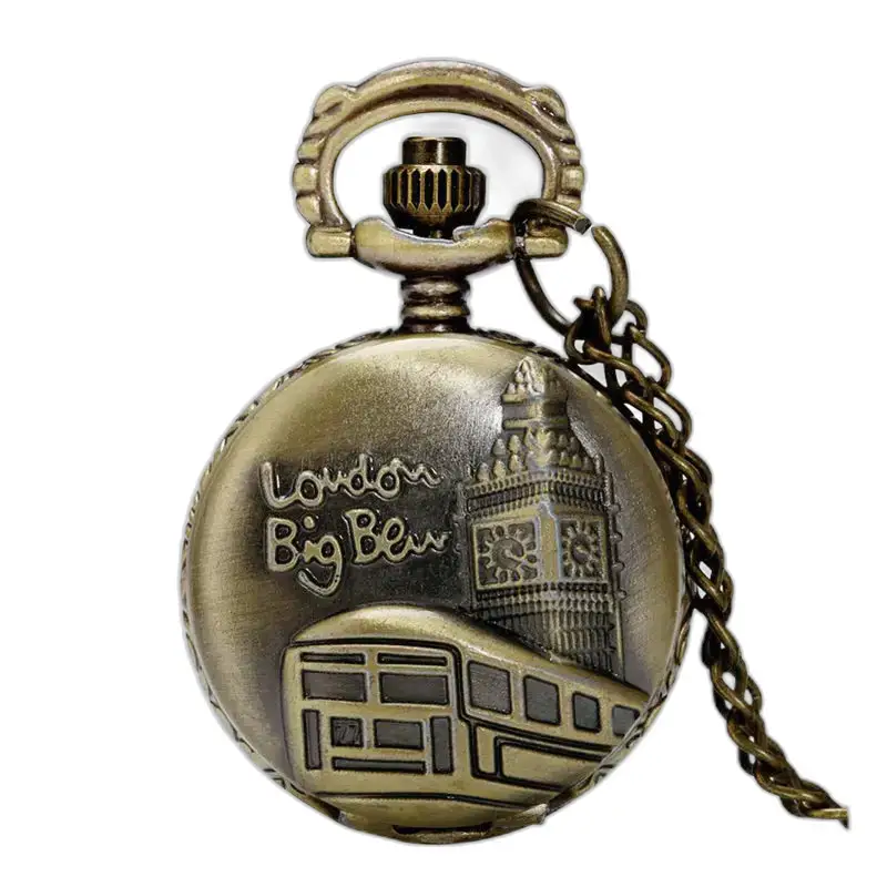 Big Ben Bronze Fantasy Necklace Watch s londýnskym dizajnom v bronzovom tóne
