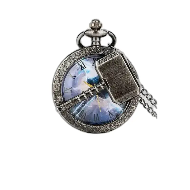 Dámske hodinky Thor's Hammer Quartz s náhrdelníkom s dizajnom inšpirovaným Thorom