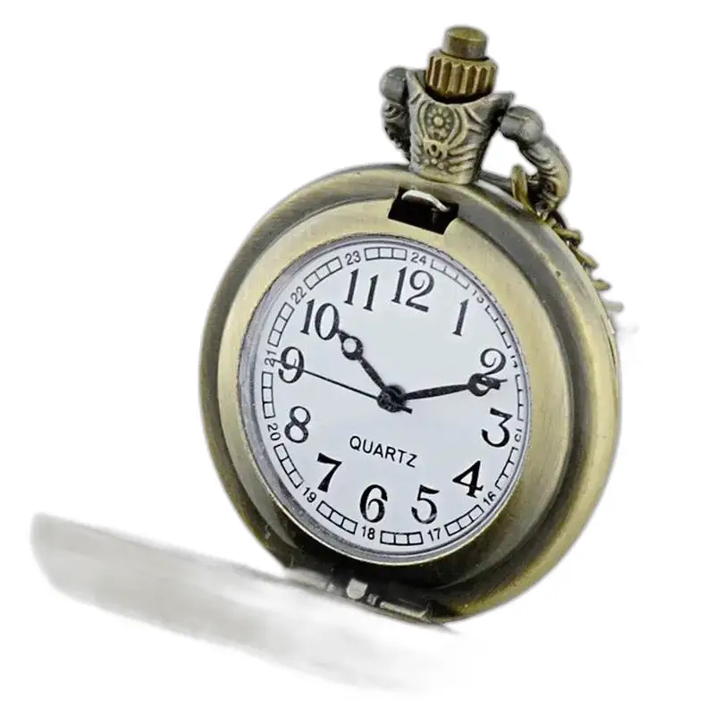 Vintage unisex hodinky s náhrdelníkom z červenej ruže s elegantným starožitným štýlom hodiniek