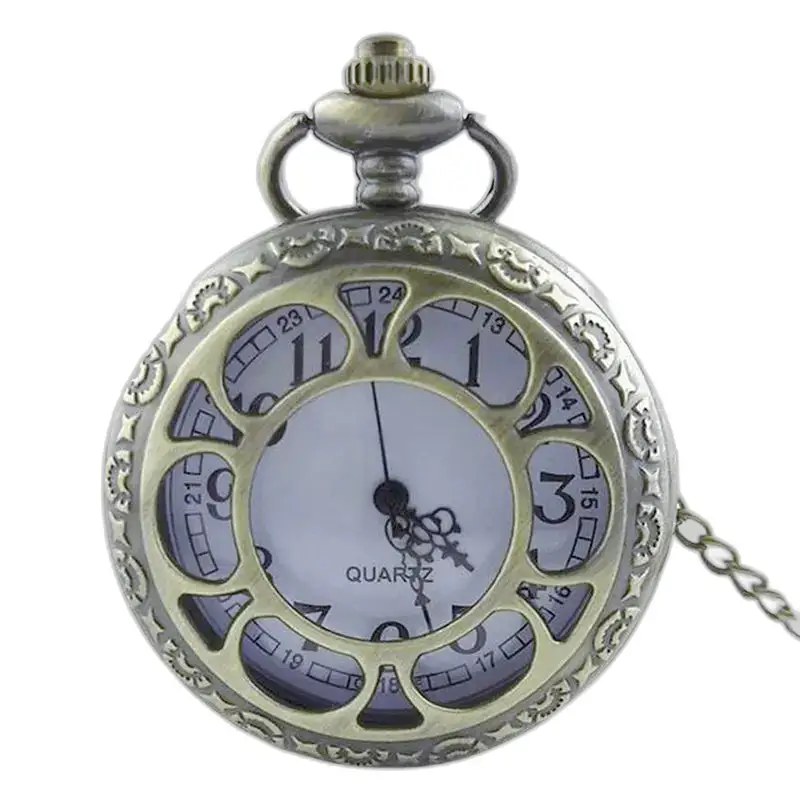 Vintage Quartz dámske náramkové hodinky s elegantným a zdobeným bronzovým puzdrom