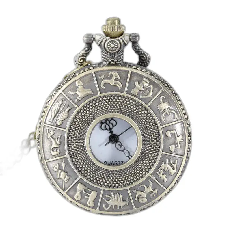 Vintage hodinky s náhrdelníkom z čínskeho zverokruhu s jedinečným astrologickým dizajnom