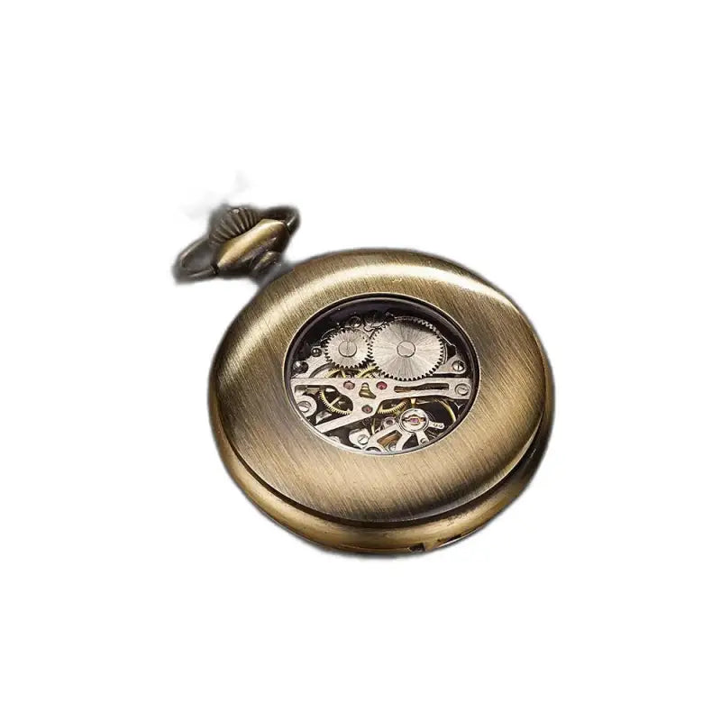 Vreckové hodinky Complication Modern Chic Bronze Gold s viditeľným mechanizmom
