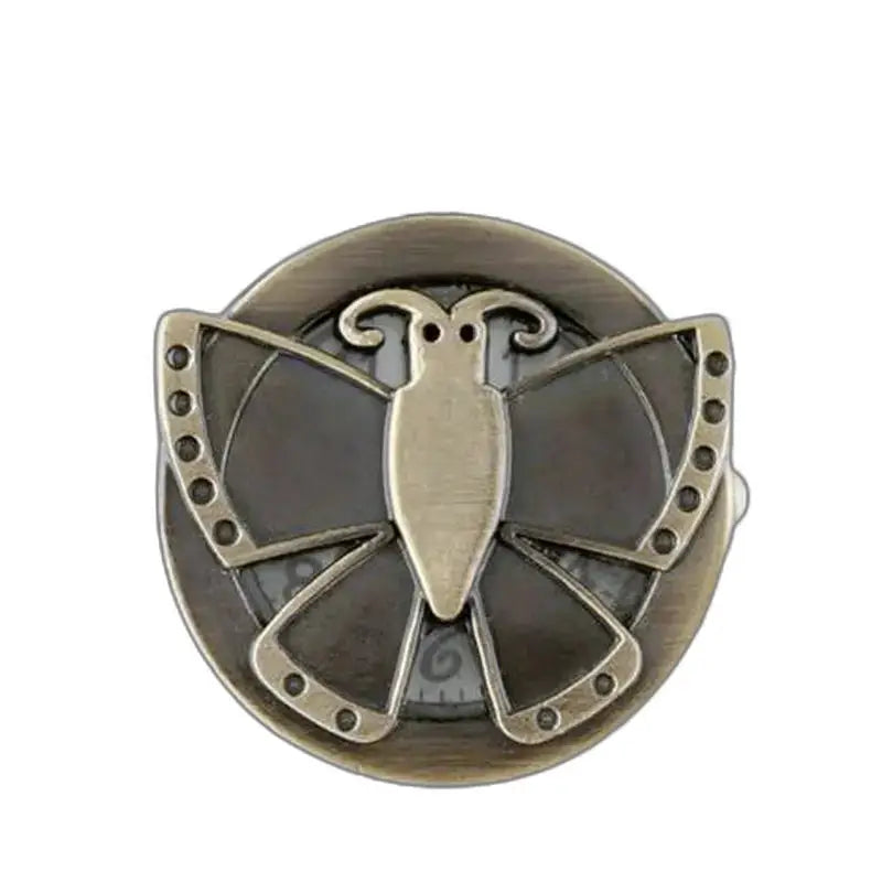 Vintage bronzová motýľová brošňa, steampunkový doplnok pre elegantné motýľové hodinky