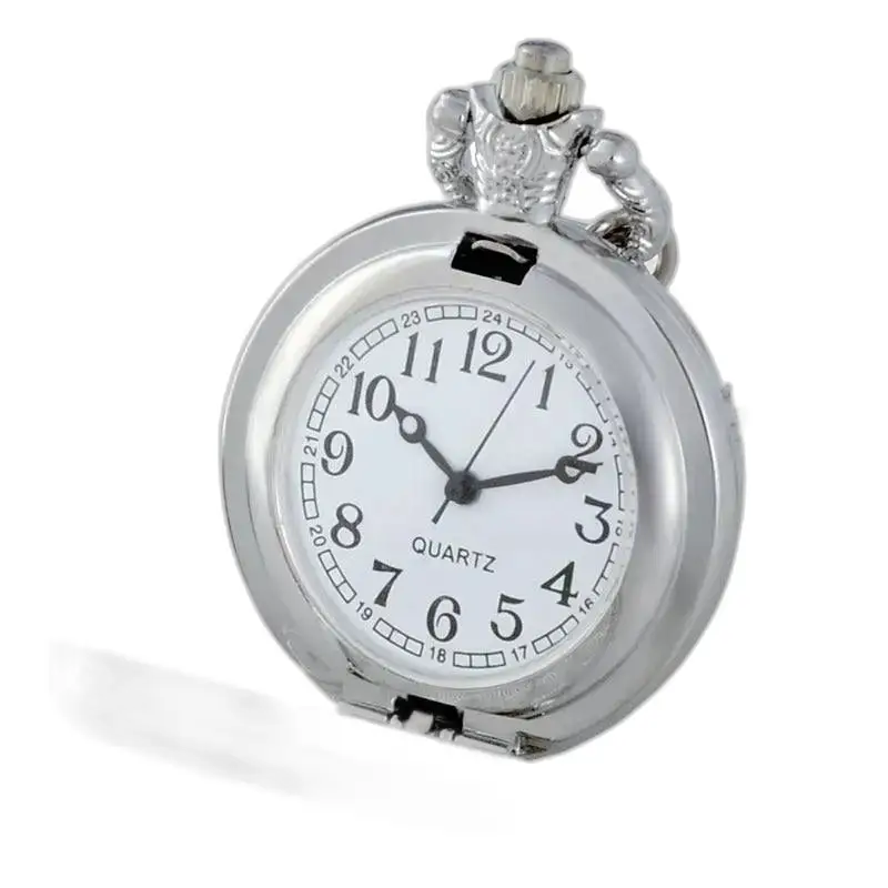 Montre Collier Vintage Arbre de Vie avec une montre de poche argentée élégante